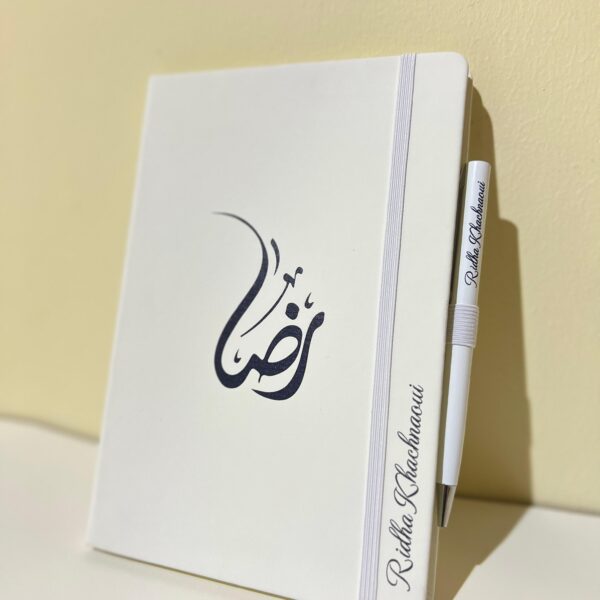 Notebook with Metal Pen Printing