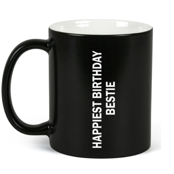 DISSOLVE MAGIC MUG WITH YOUR GREETINGS AND DESIGN