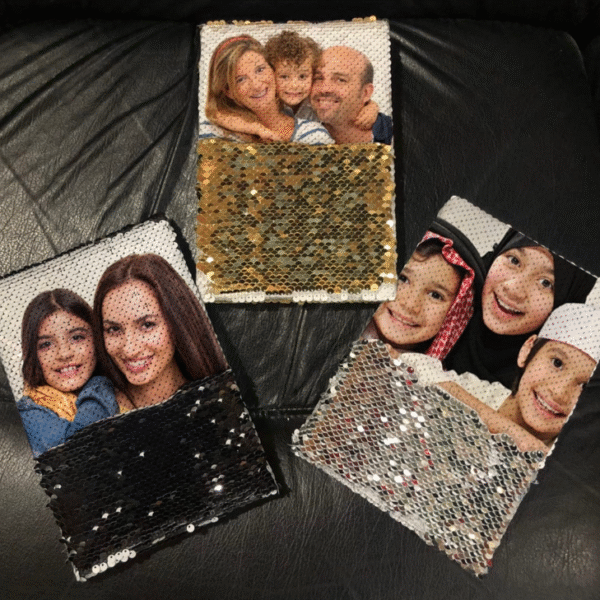 Magic Sequin Notebook with Printing