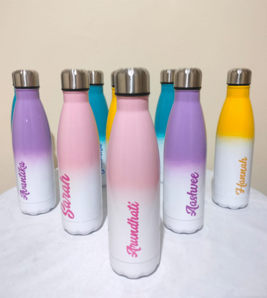 Stainless Steel Vacuum Water Bottle 500 Ml with Printing ( 1 nos)