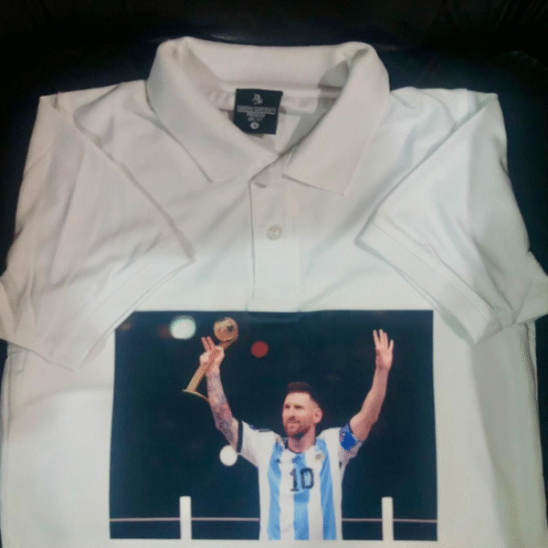 Dry Fit Polyester Collared T-Shirt with Printing