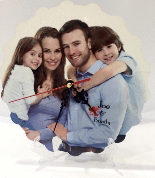 MDF wooden Clock with Printing