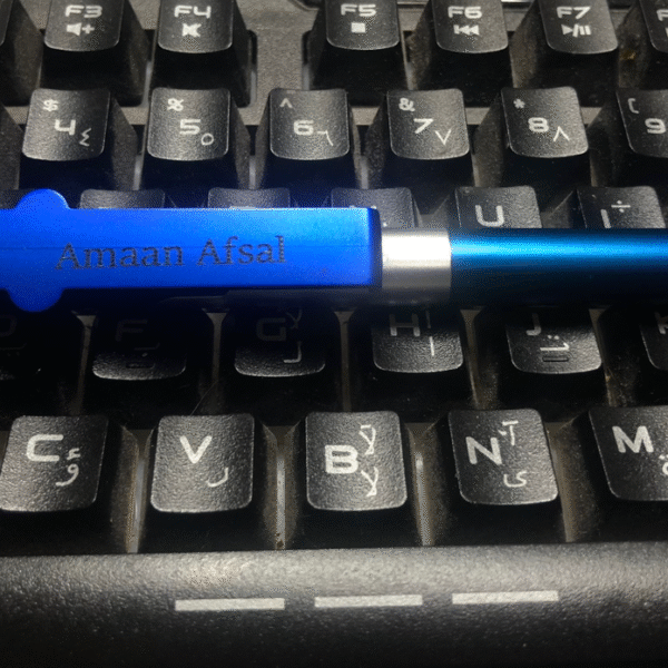 4 in One Pen with Name Engraving. Torch Stylus Mobile Holder and Pen