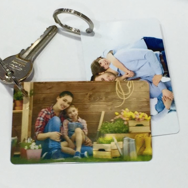 ID Card Type Keychain with Printing
