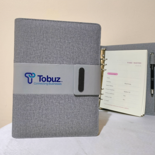 A5 Organizer Diary Open Date ( Printing) with metal Pen (engraving)