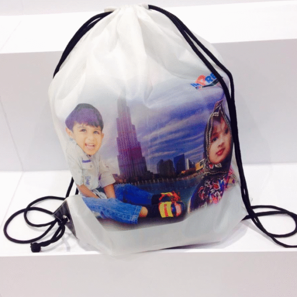 Polyester String Backpack Bag with Priting
