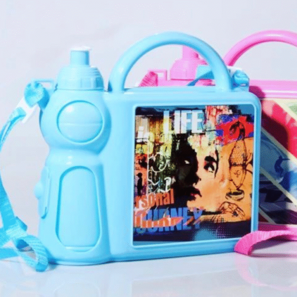 Kids Tiffin Box with Water Bottle. With Printing