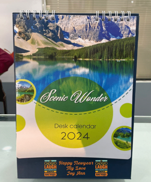 Readymade Table Calender with Base Printing