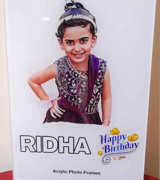 A4 Clear Acrylic photo frame with Reverse Printing