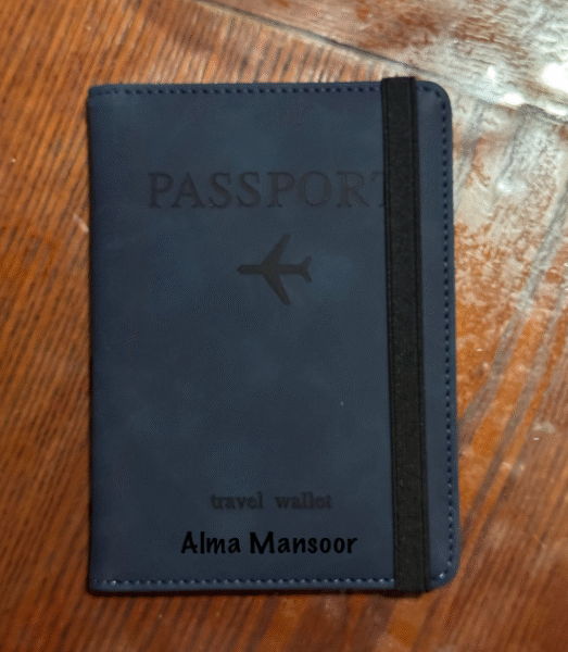 Passport Cover with Printing or Engraving