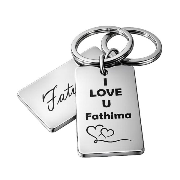 Stainless Keychain with Laser Engraving