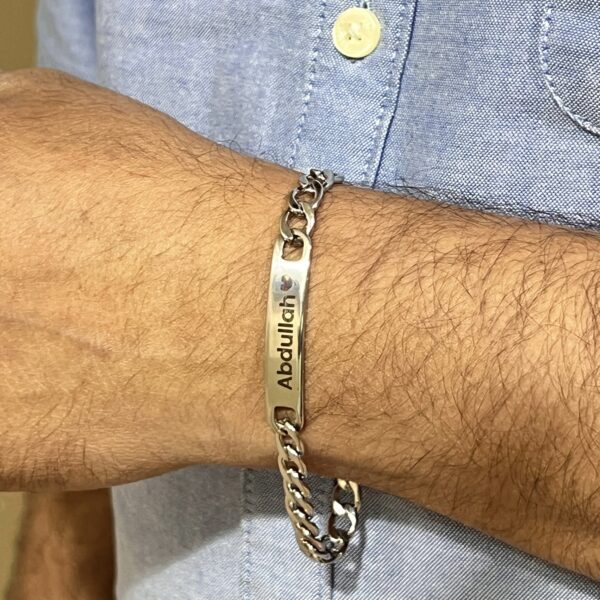 Stainless Steel Bracelet with Engraving