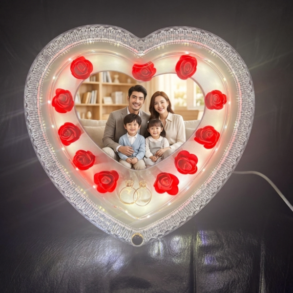 LED Photo Frame Heart Shape