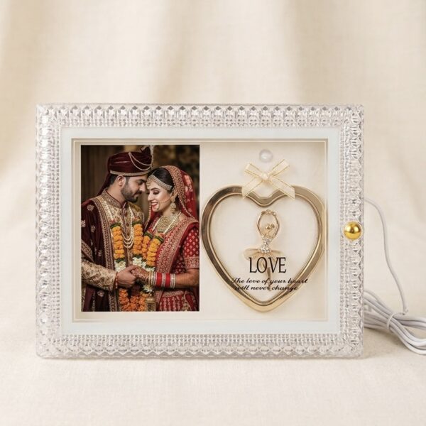 LED Picture Frame with Heart Design
